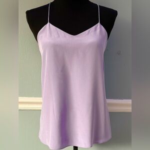 Tibi Lilac Silk Camisoles with Spaghetti Straps 2